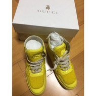 Gucci 毛毛高筒休閒鞋