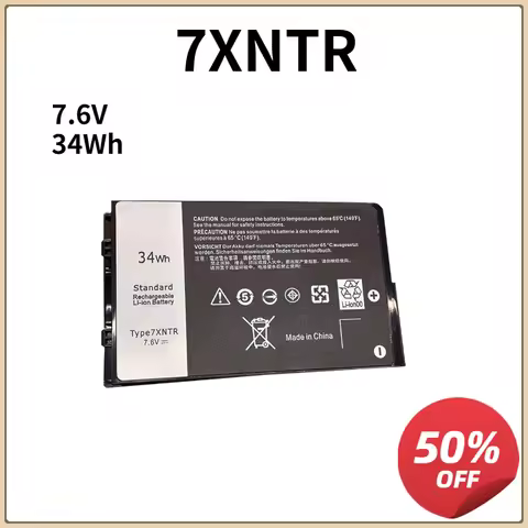 J7HTX 7XNTR 7.6V 34WH Laptop Battery for Dell Latitude 12 7202 7212 7220 Rugged Extreme Tablet 12" S