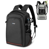 PULUZ PU5015B Camera Backpack Waterproof Camera Bag Large Capacity Camera Case with Laptop Compartment Tripod Holder Rain Cover for Women Men Photographer  Came-022