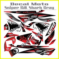 ♞,♘,♙Decals, Sticker, Motorcycle Decals for Yamaha sniper 150, shark RED/BLACK