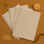 Loose Leaf A5 B5 Bookpaper 72gsm - Plain Square Dots - Binder Refill Contents A5 Binder Refill