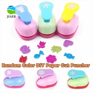 JIAER Flower Furador, Random Color 7*6*4cm DIY Paper Cut Puncher, Punches Maker Labor Saving Creativ
