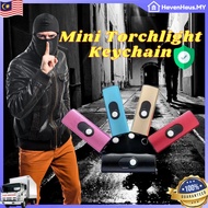 Mini Rechargeable Torchlight Keychain – Lampu Suluh Mini Boleh Cas – Keychain Flashlight Kecemasan &