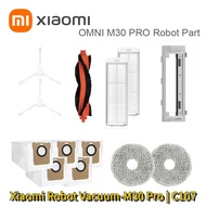 Original Xiaomi MIJIA Omni Robot Vacuum Cleaners-M30 Pro | C107 Spare Parts Pack Kits Accessories Side Brush Main Brush Main Brush Cover Mop