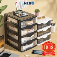 HERO Stackable Plastic Box Storage Tray for Cosmetics, Accessories, Stationery with Sealed, Dustproo