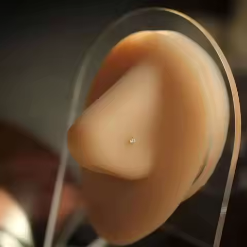 GOLDtutu Nose Rings and Studs, Body Jewelry, 14K Real Gold, Custom, Au585, kj467