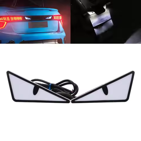 LED Devil Eyes Demon Eyes Car Light Decorative Kit 2pcs Universal Headlight Flasher Tail Lamp Motorc