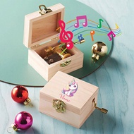 Cute Unicorn Custom Name Print Music Themed Box Couples Gift Wooden Custom Music Box  Ballet/Birthda