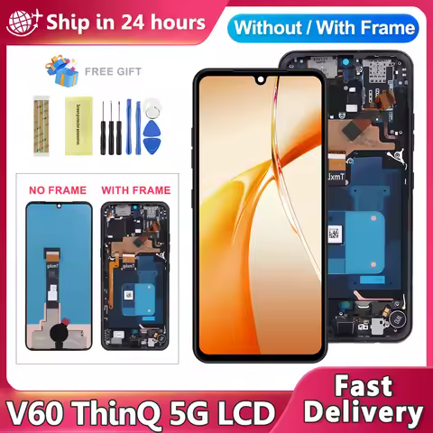 6.4'' LCD For LG V60 ThinQ 5G LCD Display Touch Screen Digitizer Assembly Replacement For LG V60 LM-