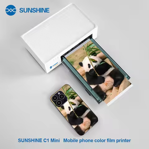 SUNSHINE C1 Mini Printer Connected to SS-890c/mini/pro/pro max 870C Y22 film cutter,customized mobil