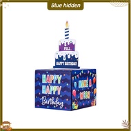 Surprise Money Roll Box Surprise Money Gift Box for Birthday Colorful Letter Print Cash Gift Box for