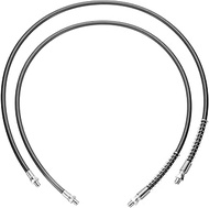 HARFINGTON 2Pcs Grease Gun Hose 39.3" 10000 PSI Spring Flex High Pressure Quick Release Grease Repla