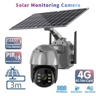 5MP CCTV Solar Outdoor 4G SIM Card 365 Days Ultra Long Battery Standby Waterproof 360 PTZ IP Camera 