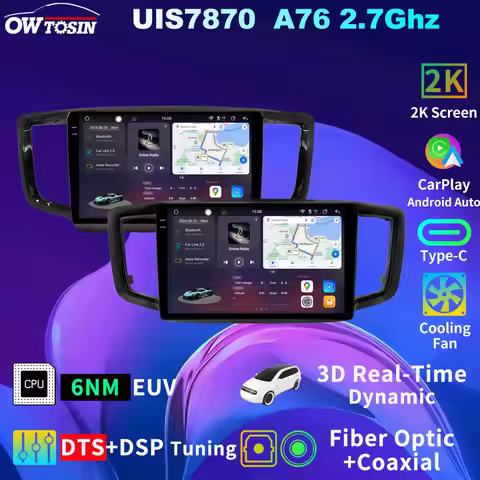 Owtosin 7870 A76 2.7GHz Android 13 12G+256G Car Radio Multimedia GPS For Honda Odyssey RC1 RC2 2013-