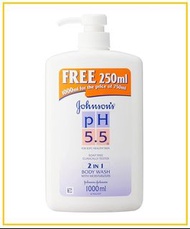 JOHNSON'S 強生二合一沐浴露 2 IN 1 PH 5.5 BODYWASH 1000ML