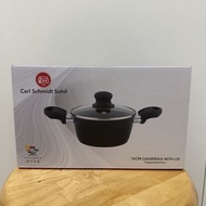 Carl Schmidt Sohn 16cm Casserole With Lid Forged Aluminium 鍛鋁雙耳鍋連煲蓋