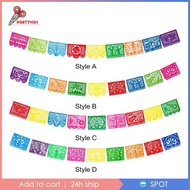 [Prettyia1] Mexican Party Banner with Mexican Party Bunting Large Banner Carnival Paper Cut Flag Ban