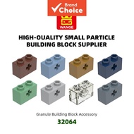 Wange 128Pcs/lot 32064 1x2 Cross Hole Building Blocks Moc Accessories Compatible with Brick DIY Chil