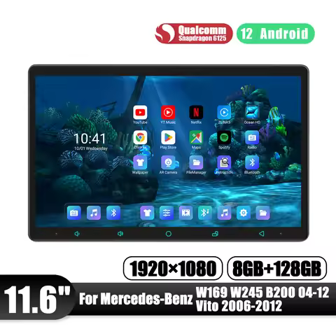 JOYING 11.6"Android Car Radio Stereo Multimedia Player For Mercedes Benz B200 Sprinter W906 W245 W16