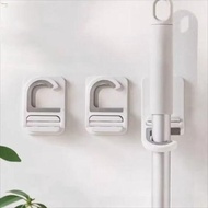 MXBEAUTY 3Pcs Broom Holder, Self-adhesive Space Saving Mop Hanger, Durable Wall Mounted Waterproof P