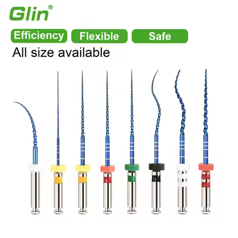 Blue Dental Rotary 02 04 06 Files Nickel Titanium Root Canal Files Endodontic M3 Files