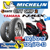 MICHELIN CITY GRIP 2 Tires Year 2025 Motorcycle YAMAHA NMAX155 Tubeless Type 110/70-13 130/70-13