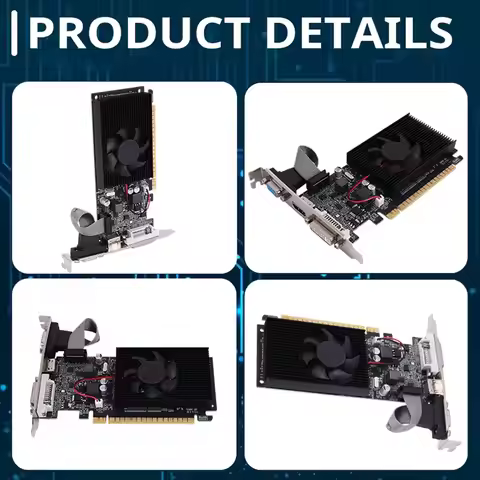 A49T GT 610 1G Ultra-Fast Graphics Card 1GB 64Bit DDR3 810/500MHz PCI-E 1.1 X16 Desktop Small Chassi