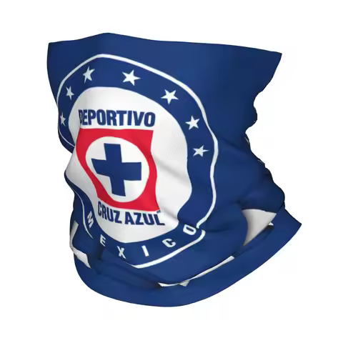Mexico Football Club Soccer FC Cruz Azul Winter Headband Neck Warmer Women Men Ski Cycling Tube Scar