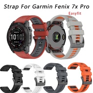 26mm Silicone WatchStrap For Garmin Fenix 7x 7XPro Fenix6X 6XPro 5X Plus Quick Release Easy fit Wris