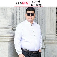 ZENBIG big size men's shirt for fat people with large sizes from 4xl -8xl