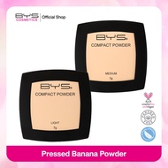 BYS Cosmetics Compact Powder 7 g. Pressed Smooth Fine Light Texture Controls Excess Oil.