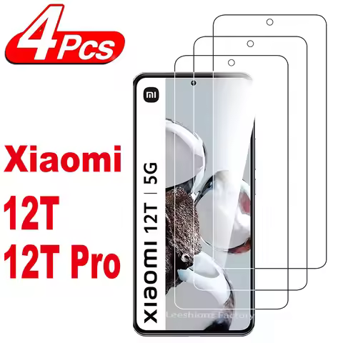For Xiaomi 12T / 12T Pro / 11T Pro / 12 Lite HD Tempered Glass 2/4Pcs Screen Protector 9H