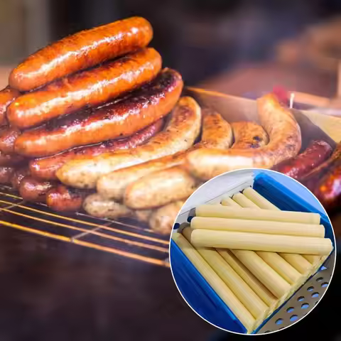 14mX26mm DIY Sausage Casing Roast Easy To Peel Dried Sausage Packing Casing Sausage Collagen Casings