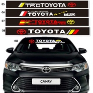 Toyota sticker Car Front Behind Rear Windshield Motorsport Letters Decals Decoration for Toyota Camr