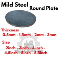 Mild Steel (Round Plate) BESI BULAT 1MM / 1.5MM / 2MM / 3MM Custom Cut to Size Available