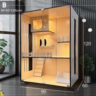 จัดส่งจากกทม กรงแมว กรงสัตว์เลี้ยง อพาร์ตเมนต์แมว วิลล่าแมวไม้ กรงเเมวอพาร์ทเมนต์แมวไม้เนื้อแข็ง บ้า