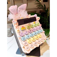 financial calculator calculator cute Calculator Cartoon Rabbit Ear Voice Office Calculator Influence