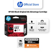HP 683 Black Original Ink Advantage Cartridge / (7FP39ZA) / HP Thermal Inkjet / Standard Capacity In