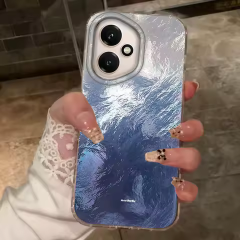 Blue Purple Gradient Women Girls Phone Case For Huawei Honor 400 200 Pro Magic7 6 5 Lite 90 Smart X7