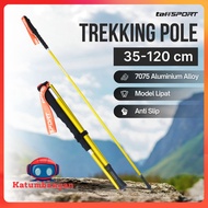 TaffSPORT Folding Hiking Stick Trekking Pole Aluminum 7075 120cm - 7075