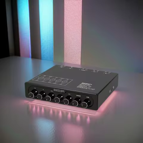 Hifi Five Tone Balanced Preamplifier Mixer Use JRC5532DD Opamp Chip 5 Channel Processing EQ Effector