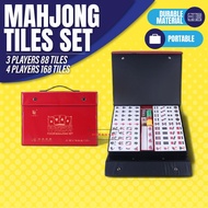 Ready Stock Mahjong set 麻將 4人 3人 4 players (168 tiles) 3 players (88 tiles) 36mm Jade green Spare ti