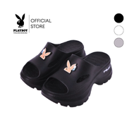 Playboy(Oรุ่นCozy Foamy Sandals รองเท้าแตะยางนุ่ม แพลตฟอร์ม รหัสST-HS254C138 ดีไซน์แบบสวมเปิดหัวตกแต