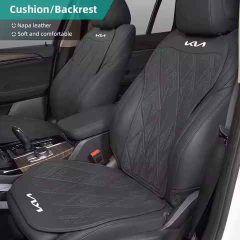 Leather Car Seat Cushion Breathable Protector Pad Auto Interior For KIA K9 Sportage Niro K5 Carnival