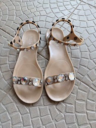 (Used) Holster รองเท้าแตะรัดส้น สี champagne size38