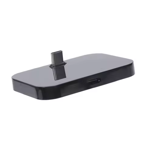 AA58 Mobile Phone Desktop Type-C Charger Stand Holder Cellphone Usb-C Charging Docking Station Black