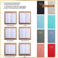 ROWANS 2024 Agenda Book, A6 Pocket Diary Weekly Planner, Mini with Calendar Notebooks Students