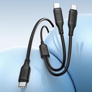 ROBOT RYCC150 USB-C Cable 2-in-1 USB-C to USB-C 150cm Fast Charging Data Cable 65W 3A Original
