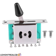 LEMONTREALCB Guitar Lever Switch, Metal 5-Way Position 5-Way Pickup Selector Switch, Practical Silve