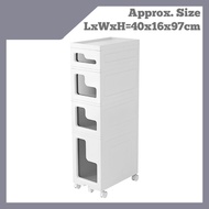 Side Storage Organizer Space-Saving Storage Rack (Design 1-4)